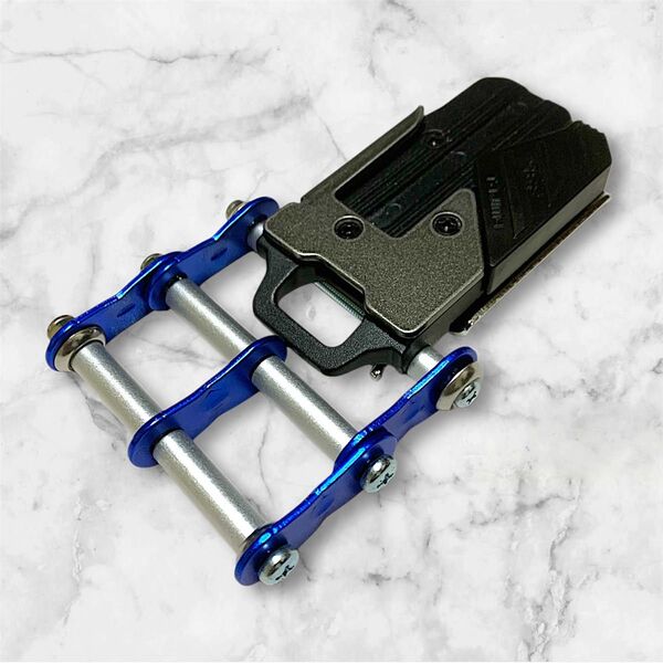 タジマメタルセフ用 ニックス風チェーン ブルー W60mm幅