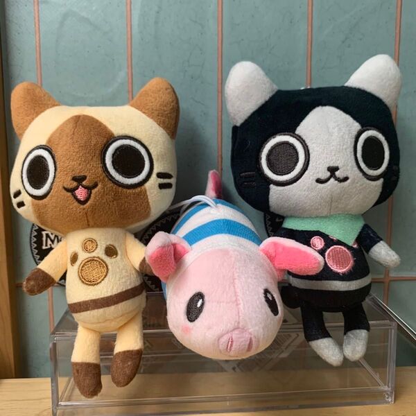 モンハン ぬいぐるみ モンスターハンター デフォルメminiぬいぐるみ アイルー メラルー プーギー 3種セット