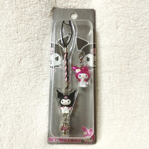 レア 2005年 マイメロディ クロミ ドクロ 髑髏 スカル ストラップ 根付け