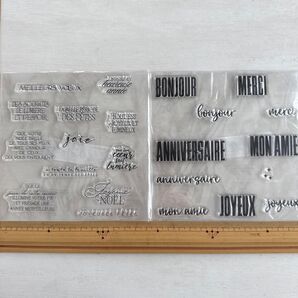 F クリアスタンプ 2点セット