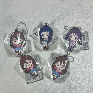 キミとアイドルプリキュア♪ カプセルラバーマスコット 1 キーホルダー 5個セット 咲良うた ×3 / 蒼風なな / 紫雨こころ