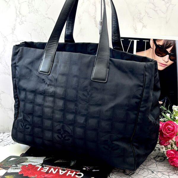 ★美品★ CHANEL シャネル ニュートラベルライン トートバッグ MM