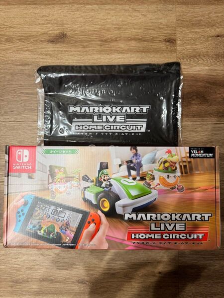★中古美品 Nintendo Switch マリオカート ライブ ホームサーキット ルイージセット Amazon限定特典巾着袋付き