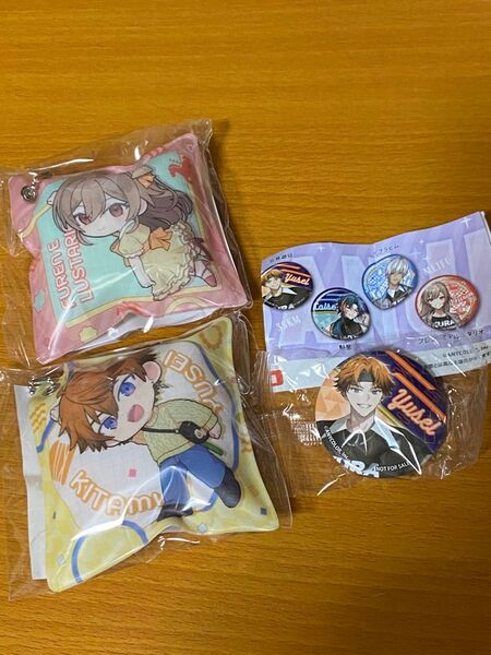 くら寿司 にじさんじ クッションチャーム 缶バッジ 3点セット