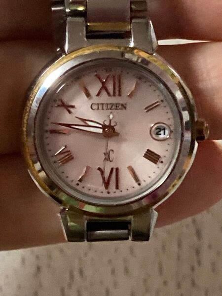 最終大幅値下げ お買い得品 シチズン CITIZEN xC クロスシーエコドライブ電波ソーラーレディース腕時計 稼働品