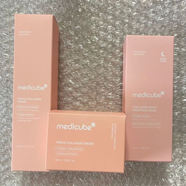 medicube/トリプルコラーゲントナー+クリーム+ラッピングマスク