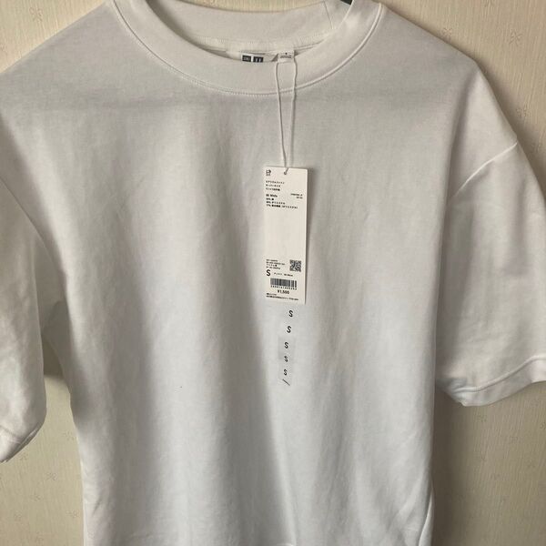 ユニクロ クルーネックTシャツ ホワイト Sサイズ 未使用