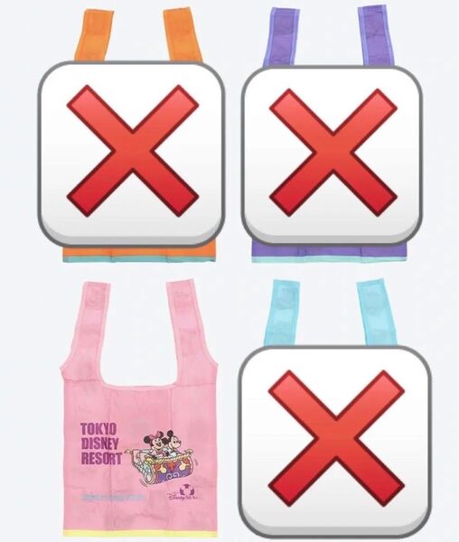 ディズニーランド&ディズニーシー エコバッグ 【カプセルトイ ミッキー ミニー】 2025年最新ver 【ピンク】