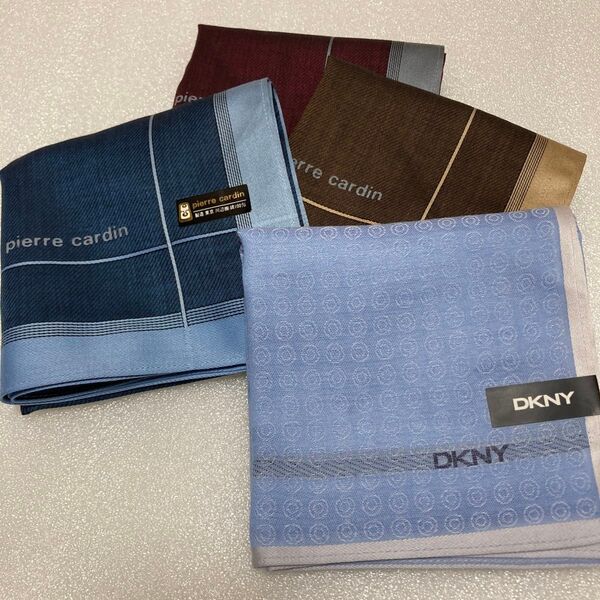 ハンカチ 4枚セット pierre cardin DKNY メンズ
