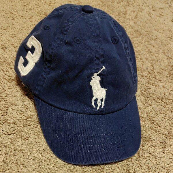 Polo Ralph Lauren ネイビー キャップ キッズ 帽子 2T〜4T☆52cm ラルフローレン CAP ビッグポニー
