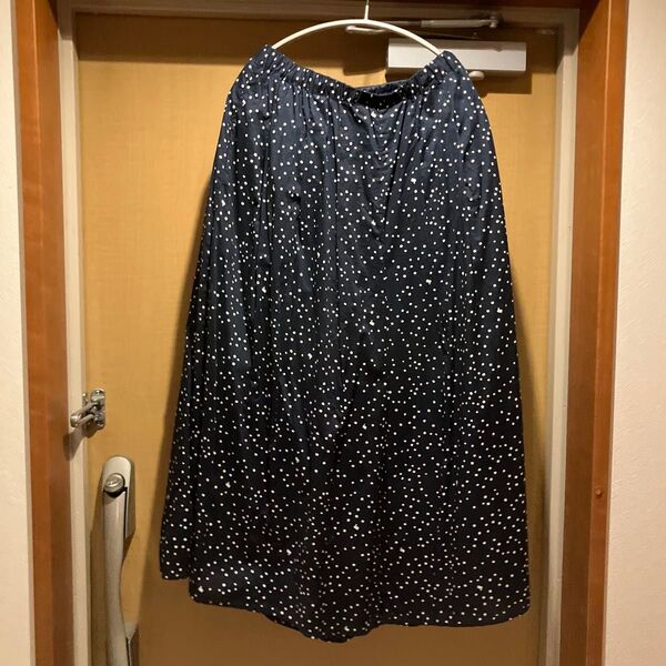 nop de nod ゆったりパンツ 水玉と白鳥 下地セット ネイビー M