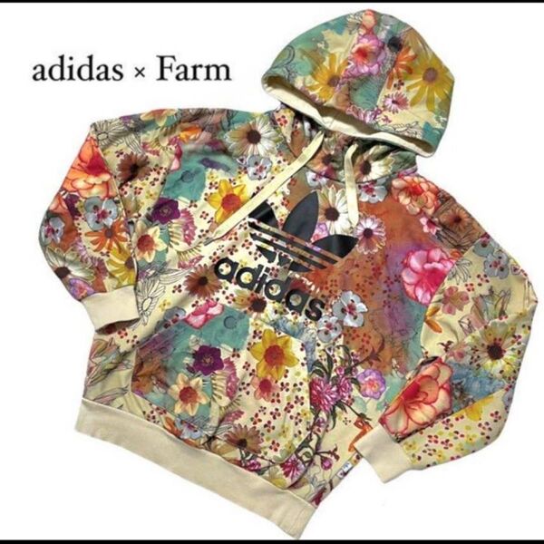 adidas × FARM 花柄 パーカー