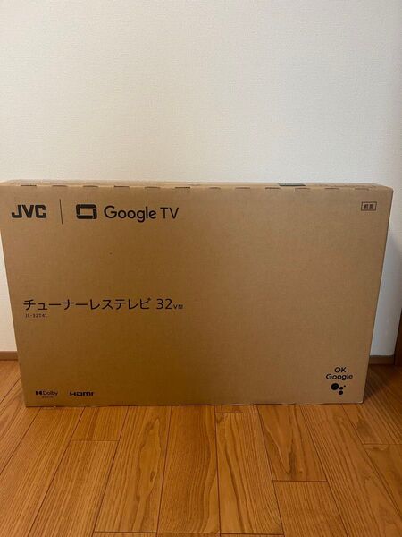チューナーレステレビ JVC JL-32T4L 32V型 Google TV 新品、未開封