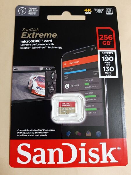 新品未開封 256GB microSDXC マイクロSDカード SanDisk Extreme サンディスク エクストリーム A2