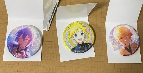 プロセカ あんスタ コラボ グリッター缶バッジ