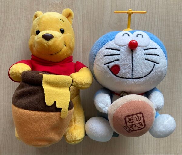 2点セット 電報115 ドラえもん くまのプーさん Winnie-the-Pooh ディズニー ぬいぐるみ