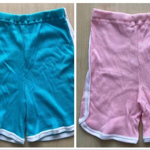 2枚セット ピオニー 子供用 ショートパンツ ハーフパンツ パンツ サイズ12 ピンク Pink サイズ14 ブルー 青 Blue