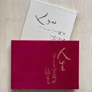 エンディングノート 人生いざという時の伝言 エンジ色 布貼り ケース入り 遺言書 封筒付き