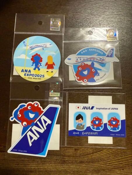 ANA ミャクミャク ステッカー シール 4種セット グッズ 大阪万博 EXPO2025