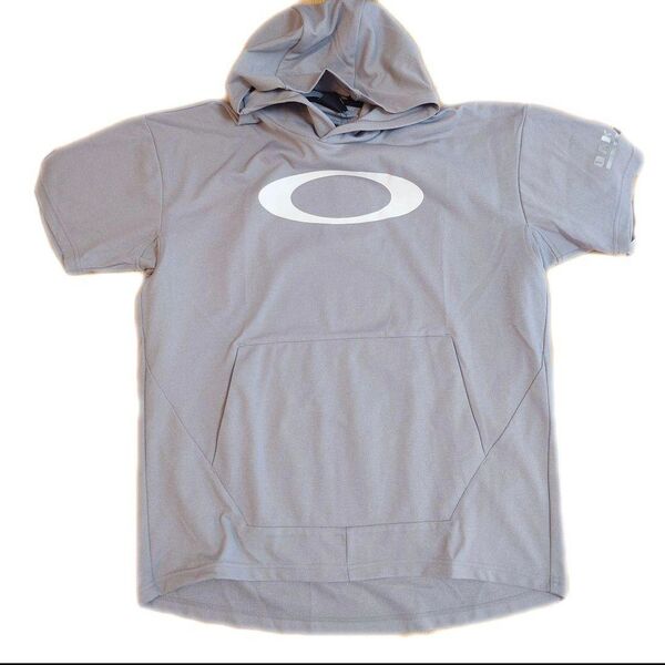 オークリー パーカー 半袖STRIKING LT FLEECE SS HOODY 3.0 FOA405144 L 灰 定価7150