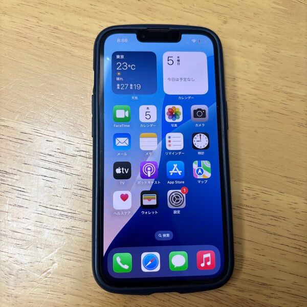 美品 simフリー iPhone 13pro 128gb ゴールド AU バッテリー81%