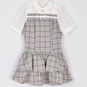 evelyn ドッキングティアードワンピース