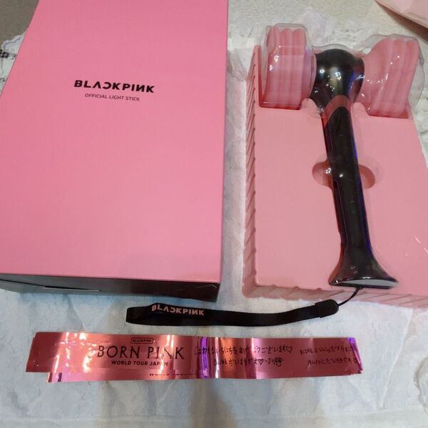 blackpink ペンライト BORNPINK 銀テープ LIGHT STICK