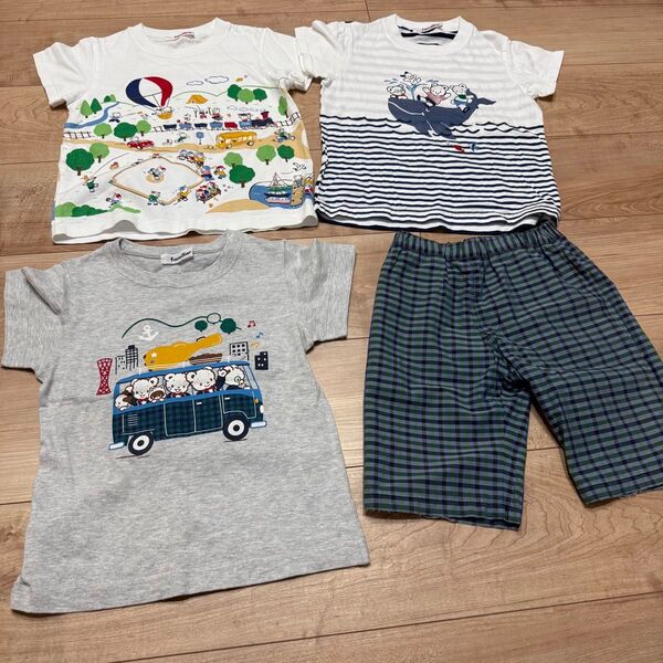 ファミリア tシャツ 110 リバーシブルパンツ 100