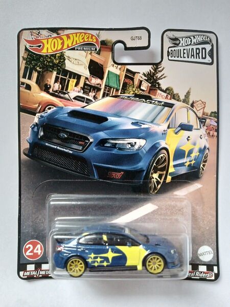 ホットウィール ブールバード スバル WRX STI (ブリスターパック割れ カードにダメージ有り)