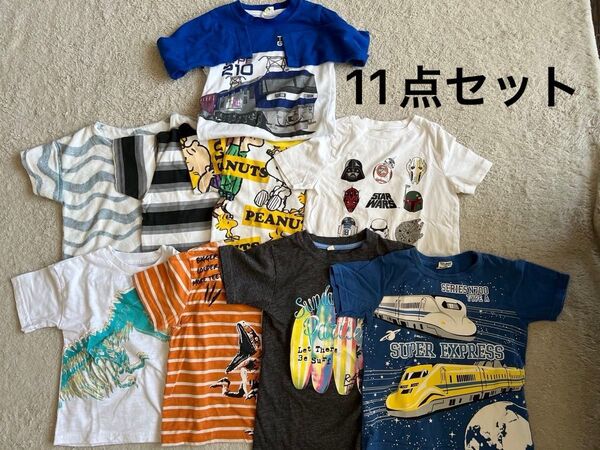 子供服 半袖 長袖 Tシャツ 短パン ショートパンツ 男の子 キッズ 110cm 120cm 11点 セット