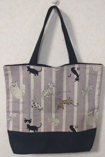 トートバッグ(ハンドメイド)KOKKAねこ柄
