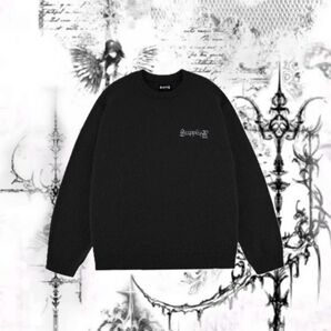 【SUPPLIER】Glitter Cross Shaggy Knit