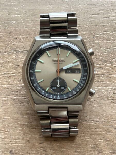 SEIKO 6139-6012セイコーシングルクロノ 自動巻き オクタゴンケース セイコー 稼働 腕時計