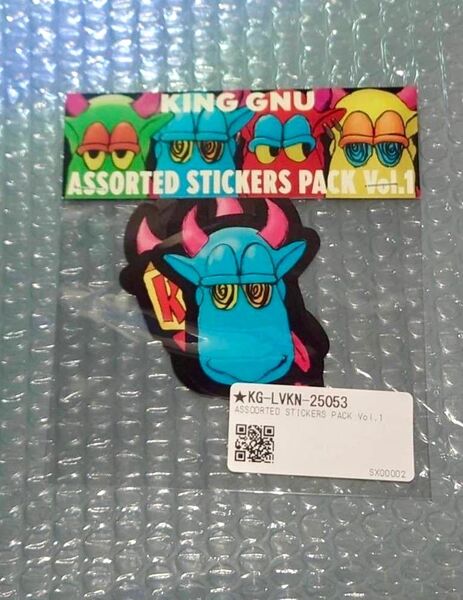 King Gnu LIVE HOUSE TOUR 2025 ASSORTED STICKERS PACK Vol.1 ステッカー