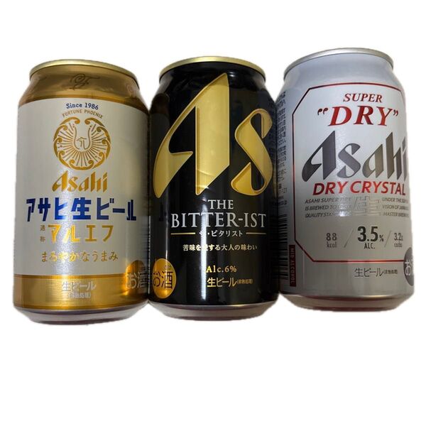 アサヒビール3種セット マルエフ 350ml 24本 ビタリスト 350ml 18本 スーパードライクリスタル 350ml 6本