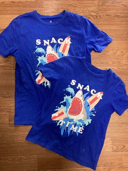 GAP kids ギャップキッズ ディズニー シャーク サメ 兄弟 お揃い リンクコーデ M.XXL