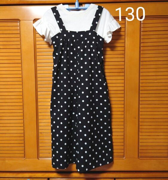 GU サロペット&Tシャツ 130cm セット