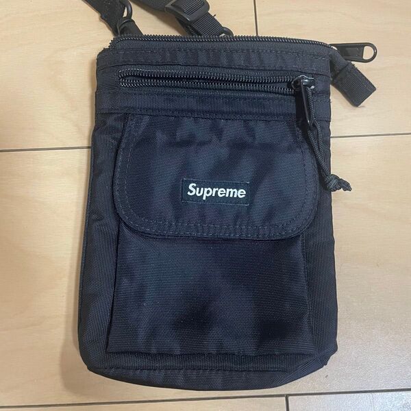 Supreme ブラック ショルダーバッグ