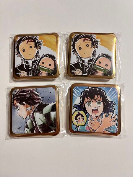 鬼滅の刃 ufotable シアターダイニング お楽しみくじ スクエア 缶バッジ 無限列車 遊郭編 刀鍛冶の里