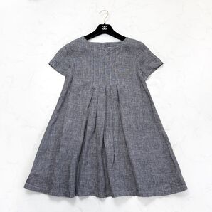 fog linen work フォグリネンワーク ギンガムチェック リネン チュニック ワンピース 半袖