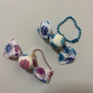 ミルキー キーホルダー ピンク&ブルー