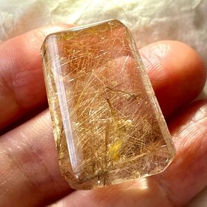 シルバー ルチル ナチュラル ブラウン 52.05ct 大きめ ルース 透明度良好 針水晶 天然石 パワーストーン 開運 お守り