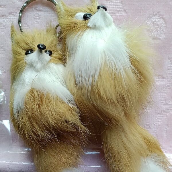 キタキツネキーホルダー新品