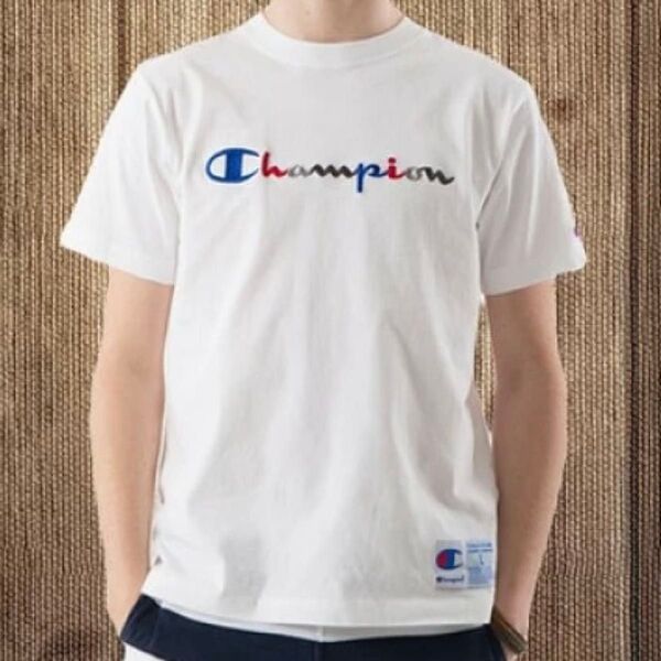 Champion チャンピオン 半袖Tシャツ ロゴ刺繍