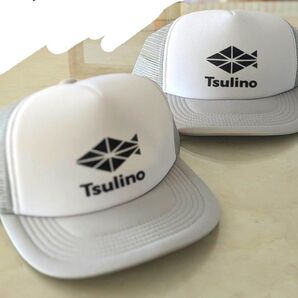 キャップ Tsulino メッシュキャップ 2個セット ホワイト×グレー 新品未使用 帽子 日除け 熱中症