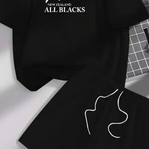 (特価値下げ)ALL BLACKS オールブラックス Tシャツ ハーフパンツ 上下セットLサイズ