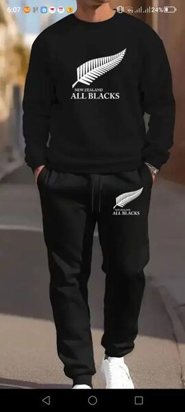 ALL BLACKS オールブラックス セットアップジャージセットLサイズ
