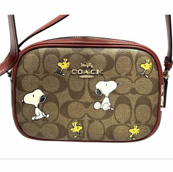 【極美品】COACH X PEANUTS ★ コラボ ショルダー バッグ スヌーピー コーチ