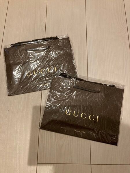 未開封 GUCCI グッチ ショッパー ショッピングバッグ ショップバッグ ショップ袋 ブランド袋 紙袋 紙バッグ エコバッグ