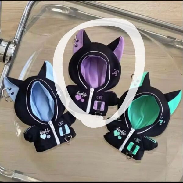 ねこみみパーカー ぬい服 10cm 12cm
